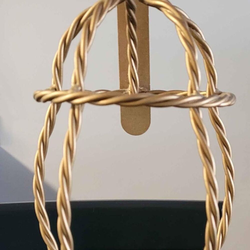 Brass rope design wall sconce